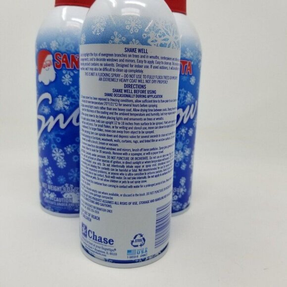Santa Fake Snow Spray Flocking Tree & Window - Christmas 9oz Snow Decor - Picture 3 of 10